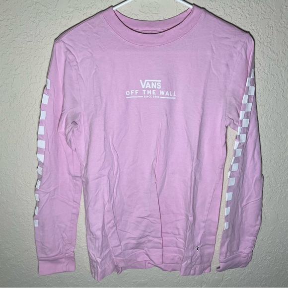 Vans Pink Long Sleeve Shirt - Picture 1 of 3